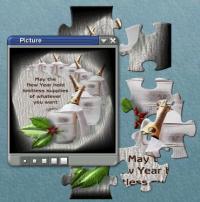 New Year Puzzle 1 screenshot. Click to enlarge!