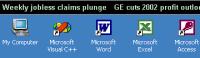 News Ticker Application Bar 1.15 screenshot. Click to enlarge!
