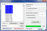 NoProb Renamer 1.1 screenshot. Click to enlarge!