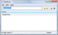 NoteBook 2.04 screenshot. Click to enlarge!