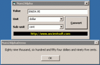 Num2Alpha ActiveX DLL 1.2 screenshot. Click to enlarge!