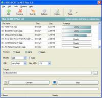 OGG To MP3 Plus 1.0 screenshot. Click to enlarge!