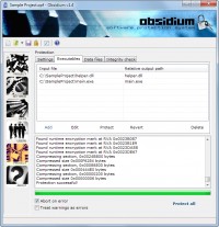 Obsidium Lite 1.6.0-2 screenshot. Click to enlarge!