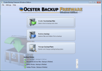 Ocster Backup Freeware 1.93 screenshot. Click to enlarge!