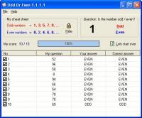 OddOrEven 1.1.1.1 screenshot. Click to enlarge!
