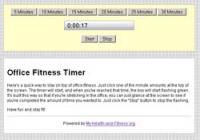 Office Fitness Timer 1.2 screenshot. Click to enlarge!