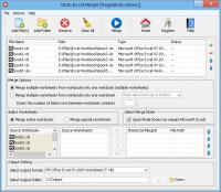 Okdo Excel Merger 2.4 screenshot. Click to enlarge!