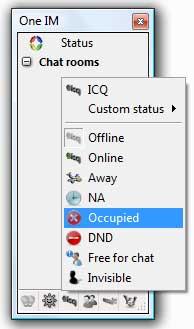 One Instant Messenger 2.9.0 screenshot. Click to enlarge!