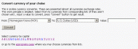 Online Currency Converter 1.00 screenshot. Click to enlarge!