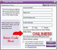 Online Party Poker - ONLINE50 2.6.84 screenshot. Click to enlarge!