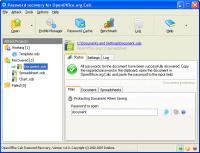 OpenOffice Calc Password Recovery 1.0.6 screenshot. Click to enlarge!