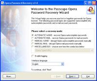 Opera Password Recovery 5.6.0 screenshot. Click to enlarge!