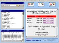Opt-In Email List Download Manager 1.0 screenshot. Click to enlarge!