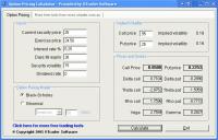 Option Pricing Calculator 1.0.0 screenshot. Click to enlarge!