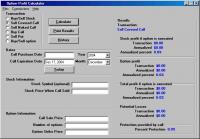 Option Profit Calculator 2.1.0 screenshot. Click to enlarge!