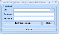 Oracle Change Case to Proper, Upper, Lower & Sentence Software 7.0 screenshot. Click to enlarge!