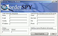 OrderSpy 1.0 screenshot. Click to enlarge!