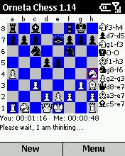 Orneta Chess for Smartphone 2002 1.1.4 screenshot. Click to enlarge!