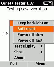 Orneta Tester for Smartphone 2002 1.0.8 screenshot. Click to enlarge!