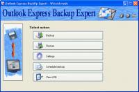Outlook Express Backup Expert 1.40 screenshot. Click to enlarge!