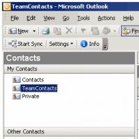 Outlook TeamContacts 2.3 screenshot. Click to enlarge!