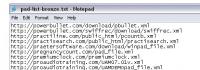 PAD List Bronze 2.2.1 screenshot. Click to enlarge!