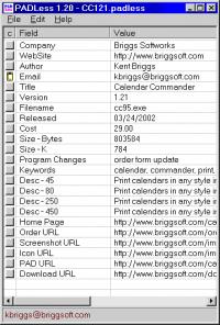 PADLess 1.20 screenshot. Click to enlarge!