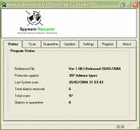 PAL Spyware Remover 1.0 screenshot. Click to enlarge!