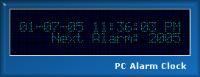PC Alarm Clock 3.01 screenshot. Click to enlarge!