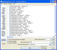 PDF Bookmark Print 1.17 screenshot. Click to enlarge!