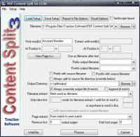 PDF Content Split SA 3.11 screenshot. Click to enlarge!