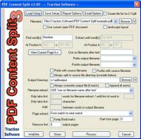 PDF Content Split 3.00 screenshot. Click to enlarge!