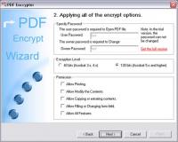 PDF Encrypter 3.00 screenshot. Click to enlarge!