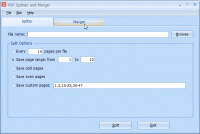 PDF Spliter and Merger 4.0 screenshot. Click to enlarge!