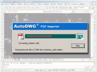PDF to DWG Converter SA 1.99 screenshot. Click to enlarge!