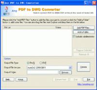 PDF to DXF Converter 9.5 screenshot. Click to enlarge!
