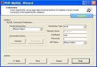 PHP Code Generator for MySQL 1.5 screenshot. Click to enlarge!