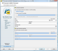 PHP Generator for MySQL 14.10.0.7 screenshot. Click to enlarge!