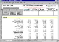 PL Compiler MYOB Excel 30 screenshot. Click to enlarge!