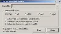 PNG to C Source Code Converter 0.0.0.1 Alpha screenshot. Click to enlarge!