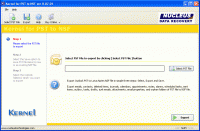 PST to NSF Conversion 8.07.01 screenshot. Click to enlarge!