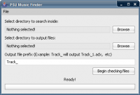 PSU Music Finder 1.01 screenshot. Click to enlarge!