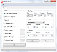 PShutDown 1.2.1 screenshot. Click to enlarge!