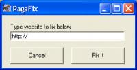 PageFix DNS error fix 2.0 screenshot. Click to enlarge!