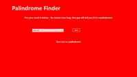 Palindrome Finder for Windows 8  screenshot. Click to enlarge!
