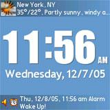 PalmaryClock Wireless Edition 1.2 screenshot. Click to enlarge!