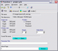 Pano2exe 2.12 screenshot. Click to enlarge!