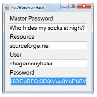 PassWordFromHash 1.0.0.0 screenshot. Click to enlarge!