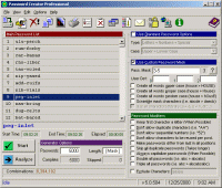 Password Creator Professional 5.41 screenshot. Click to enlarge!