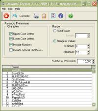 Password Creator 2.0 screenshot. Click to enlarge!
